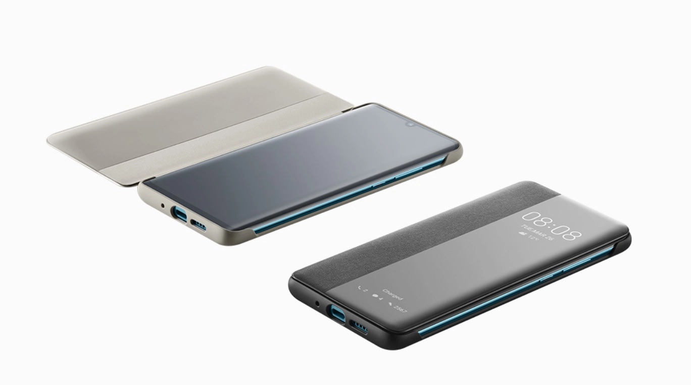 Bao da Huawei P30 Pro Smart View Flip Cover chính hãng Bao da Huawei P30 Pro Smart View Flip Cover chính hãng